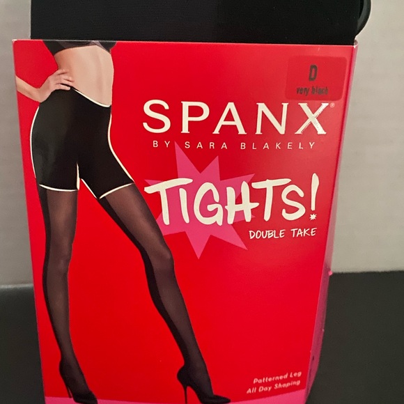 SPANX Size D Very Black Double Take Tights Style #20083R NEW - Picture 1 of 4